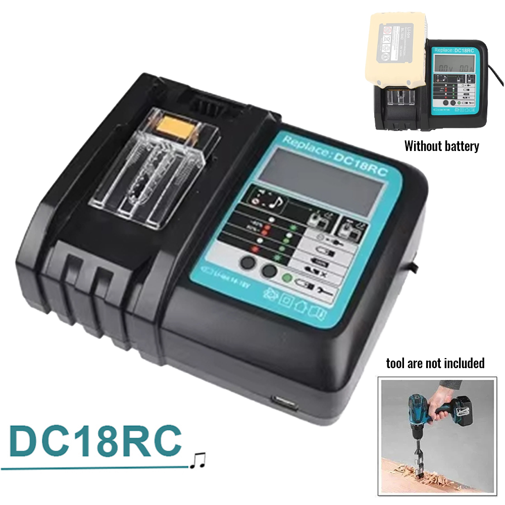 Makita Drill Hp1640 - DC18RC Li-Ionen-Akku-Ladegerät 3A für Makita 18V