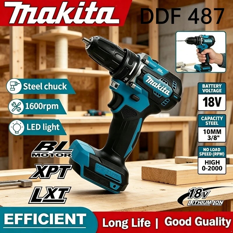 Makita Drill Ddf484 - Makita DDF487 18V Bürstenloser Akku-Bohrschrauber Elektrischer