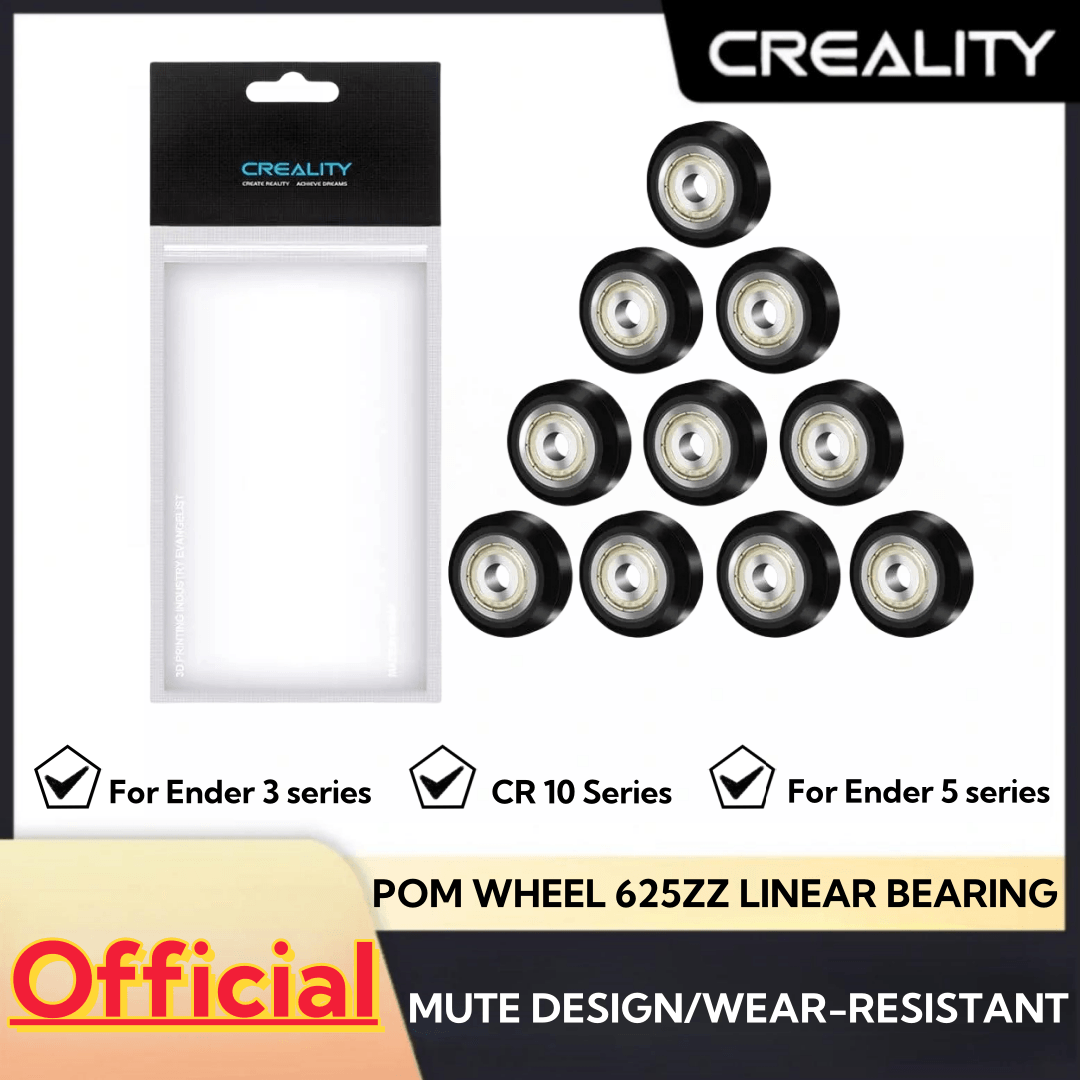 Creality Printer Ender 3 - Creality 3D-Drucker POM-Rad, Kunststoff-Riemenscheibe, 625zz Linearlager
