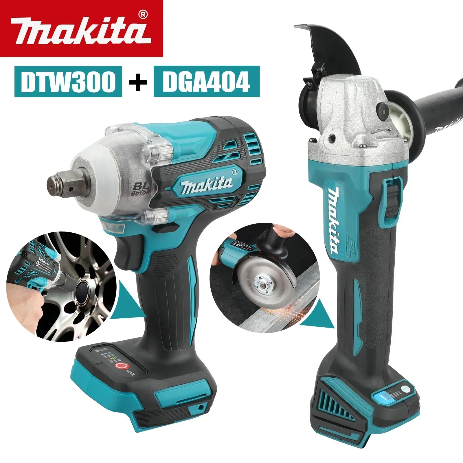 Makita Drill Dtw300 - Makita DTW300 DGA404 Akku-Kombigerät 580Nm Schlagschrauber
