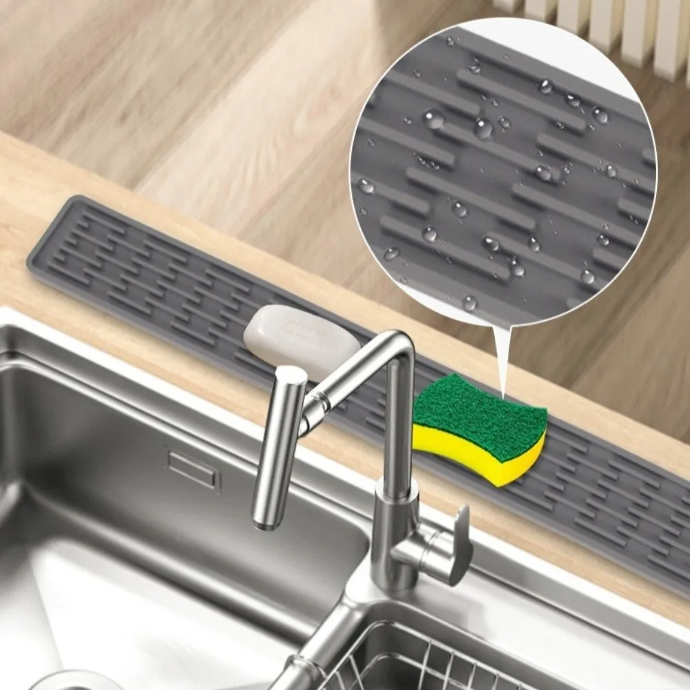 Silicone Tap Washer - Rutschfeste Silikon-Abflusematte, faltbare Utensilien, die längere