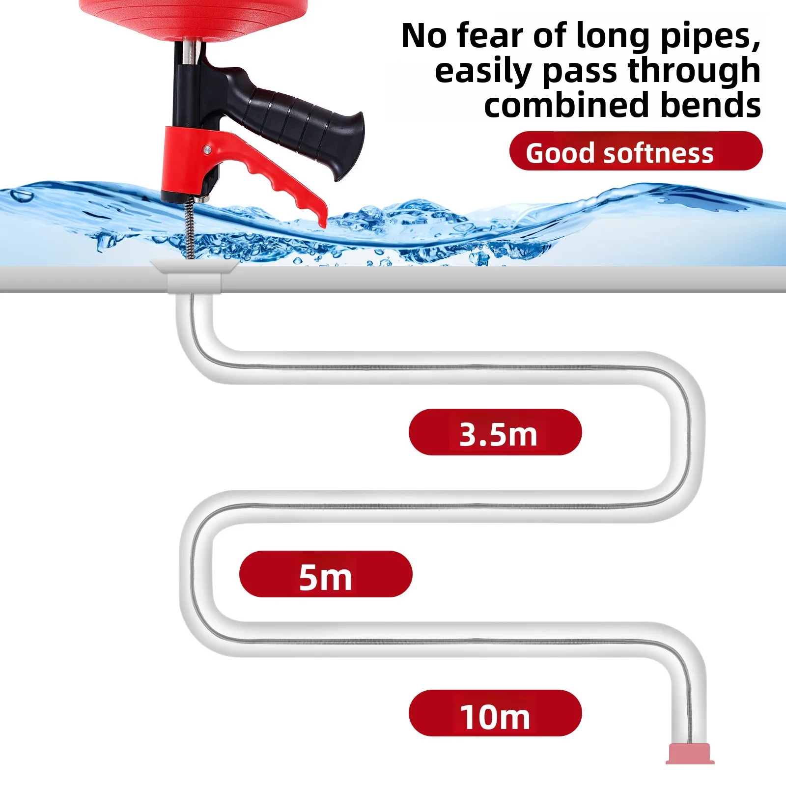 Professionelle flexible Rohrre – Drain Snake Flexible Bewertung und Preis
